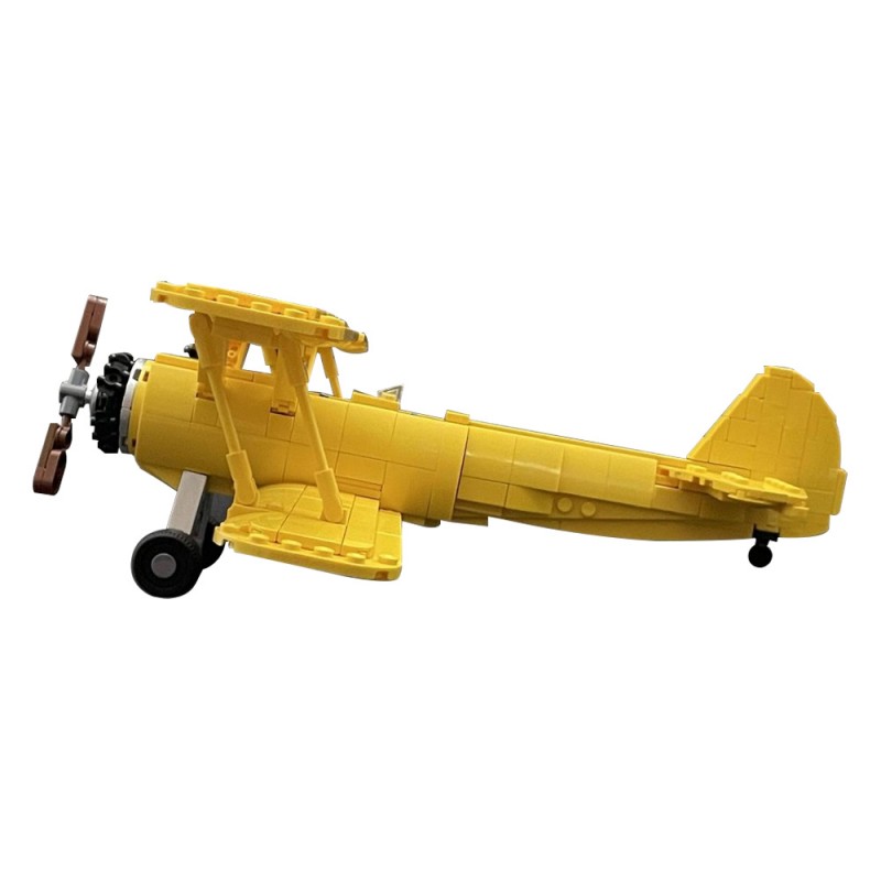GOBRICKS MOC 221458 PT-17 Stearman - YWOBB