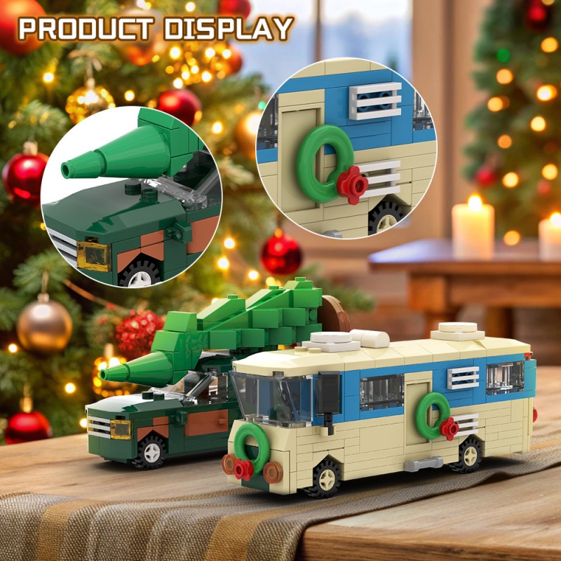 GOBRICKS MOC S0056 Christmas Story Mini Camper - YWOBB