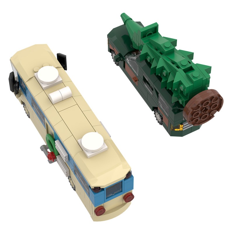 GOBRICKS MOC S0056 Christmas Story Mini Camper - YWOBB