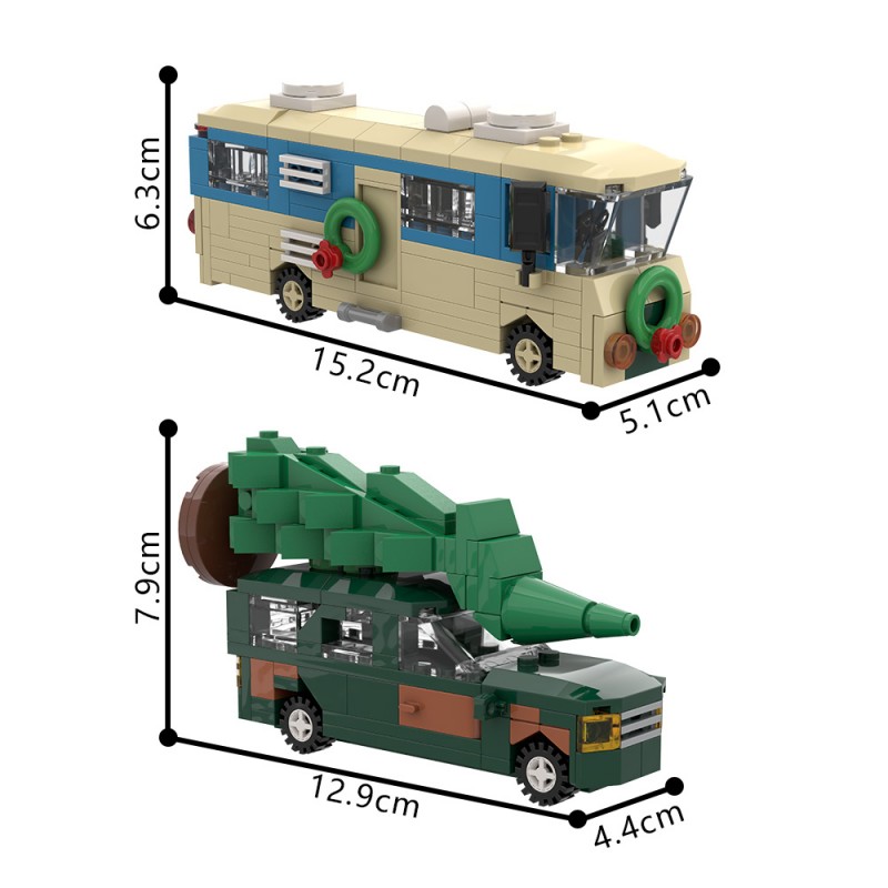 GOBRICKS MOC S0056 Christmas Story Mini Camper - YWOBB
