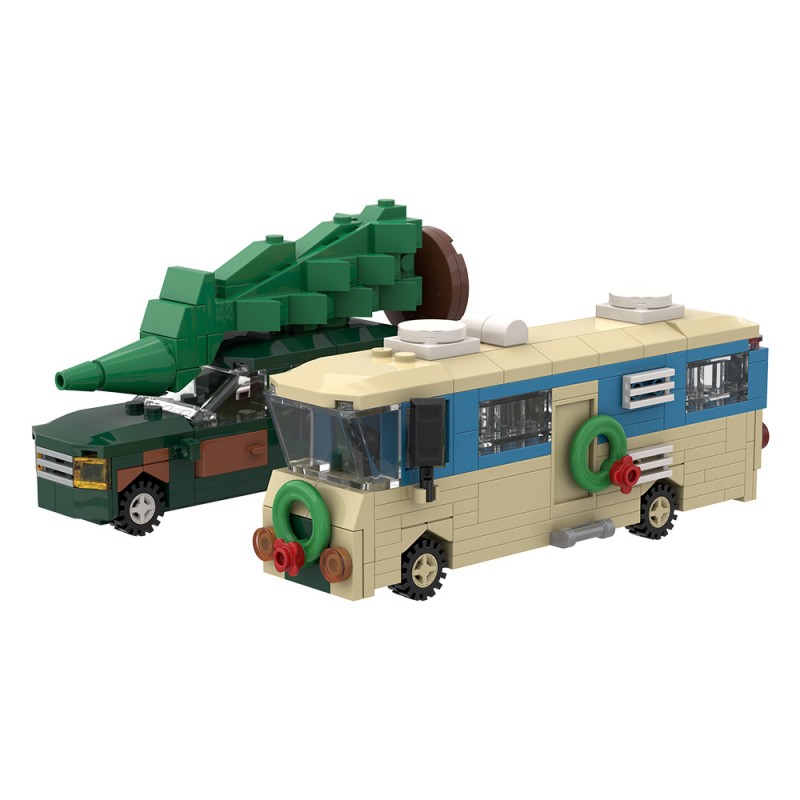 GOBRICKS MOC S0056 Christmas Story Mini Camper - YWOBB