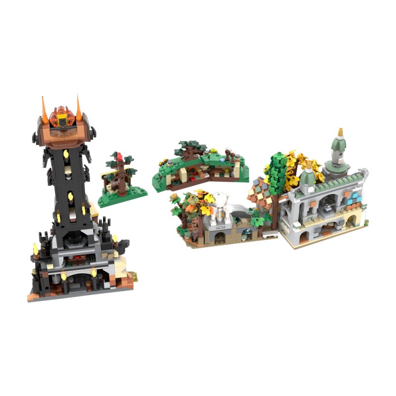 GOBRICKS MOC 223689 Mini Lord of The Rings - YWOBB