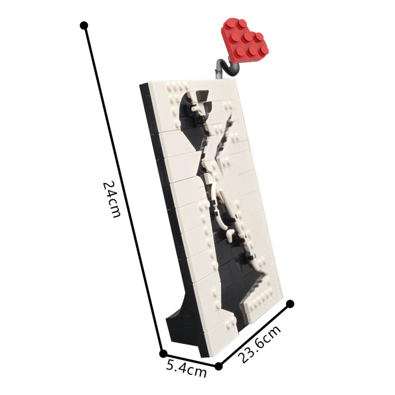 GOBRICKS MOC 223673 Banksy - Girl with Balloon - YWOBB