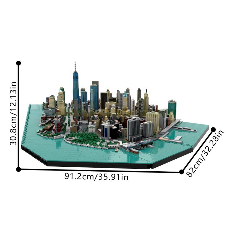 GOBRICKS MOC 221106 Financial District - New York City - YWOBB