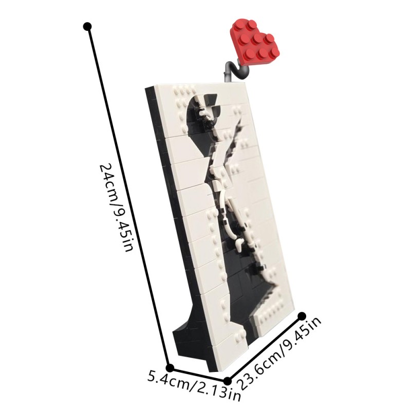 GOBRICKS MOC 223673 Banksy - Girl with Balloon - YWOBB