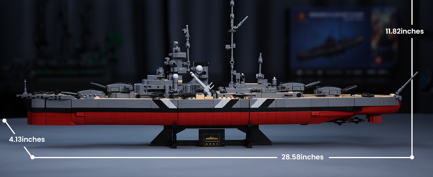 JMBricklayer 60015 Bismarck battleship - YWOBB