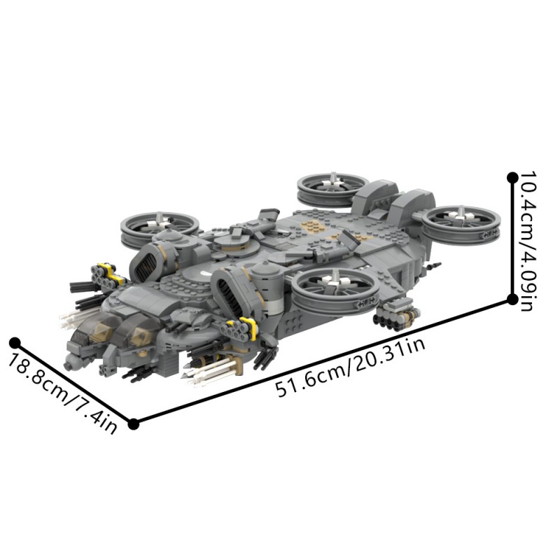 GOBRICKS MOC 222440 Dragon Assault Ship - YWOBB