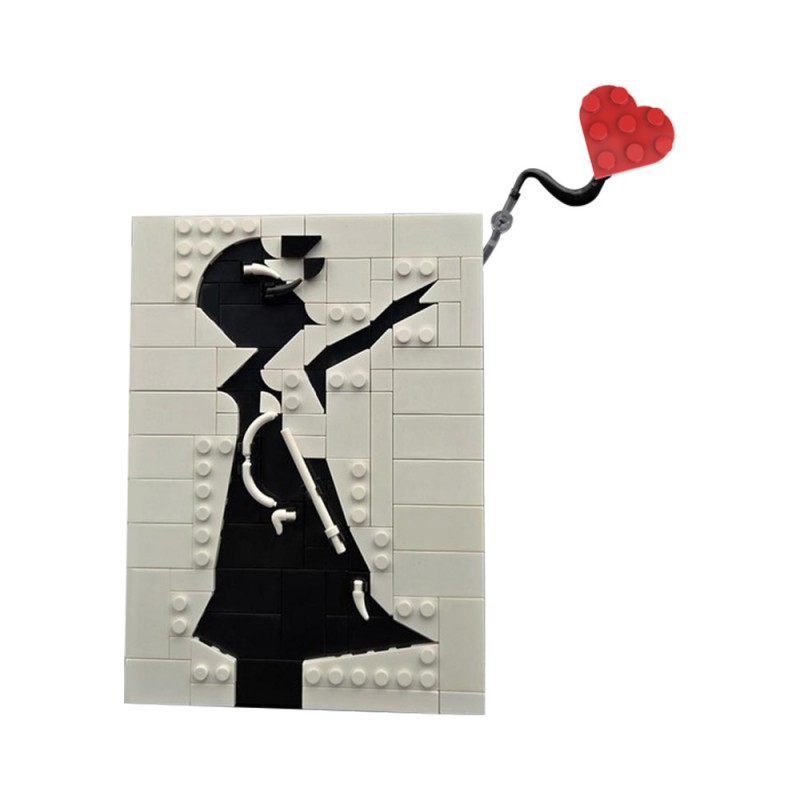 GOBRICKS MOC 223673 Banksy - Girl with Balloon - YWOBB