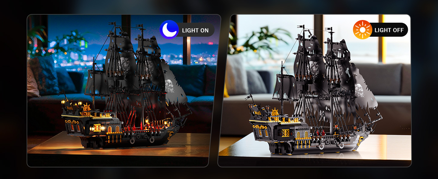 JMBricklayer 40002 Classic Black Pearl Pirate Ship - YWOBB