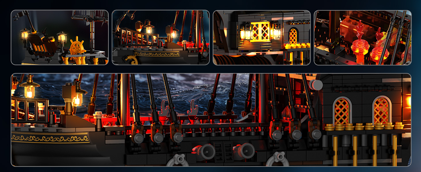 JMBricklayer 40002 Classic Black Pearl Pirate Ship - YWOBB