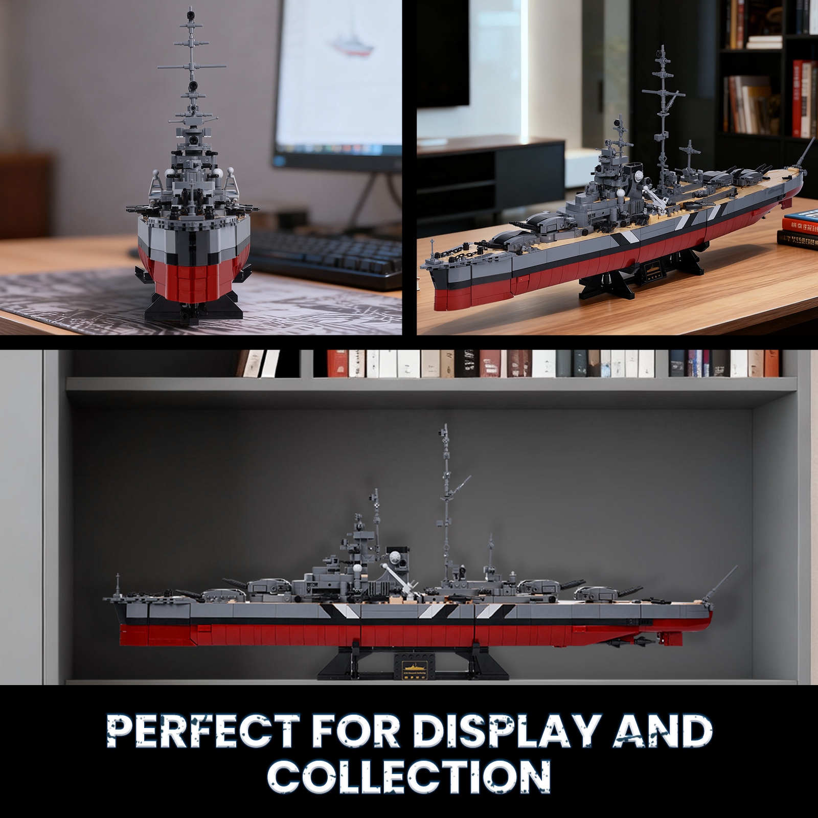 JMBricklayer 60015 Bismarck battleship - YWOBB