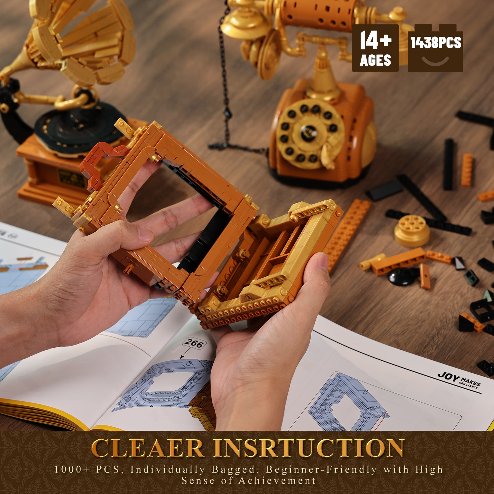 JMBricklayer 20039 3 in 1 Retro Bauset - YWOBB