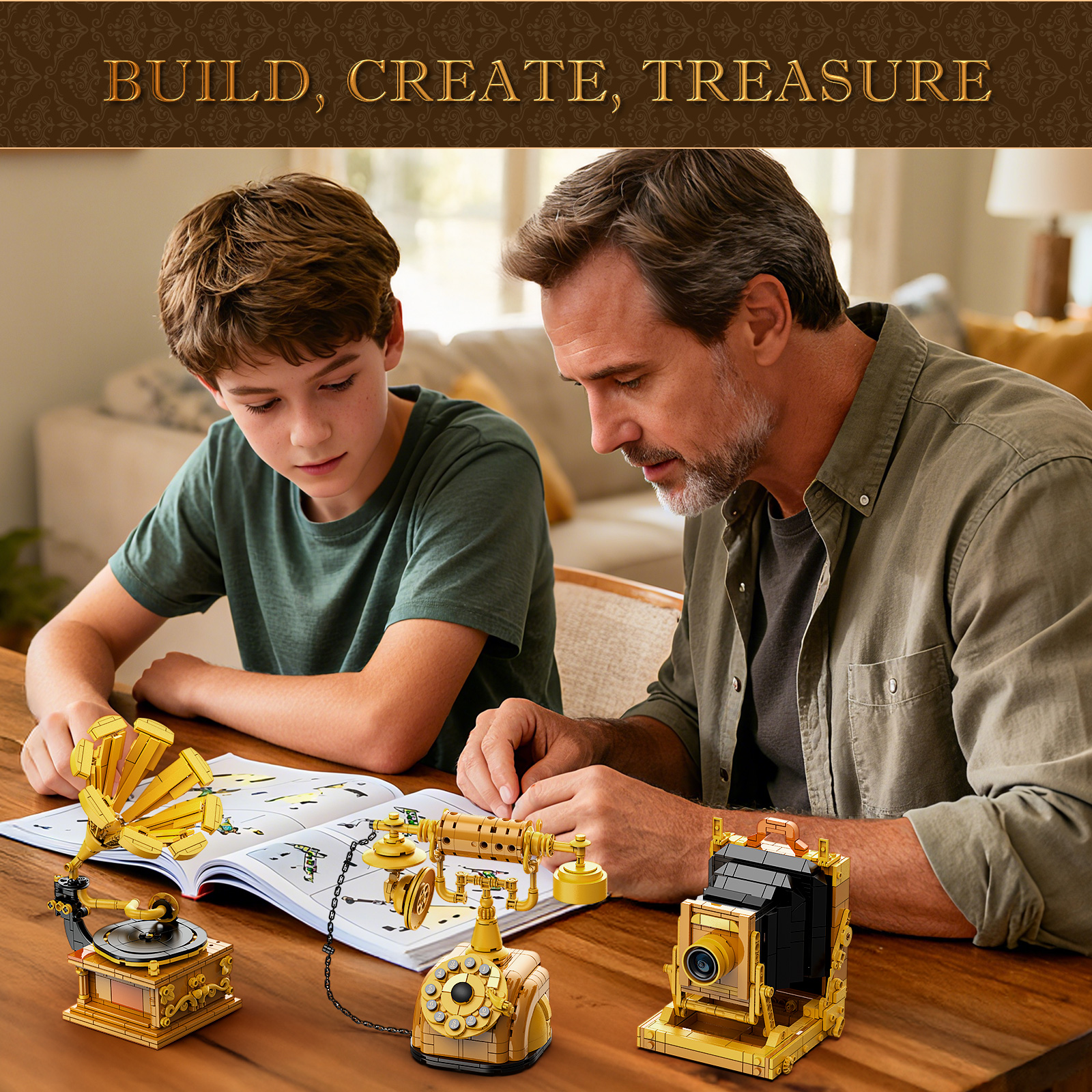 JMBricklayer 20039 3 in 1 Retro Bauset - YWOBB