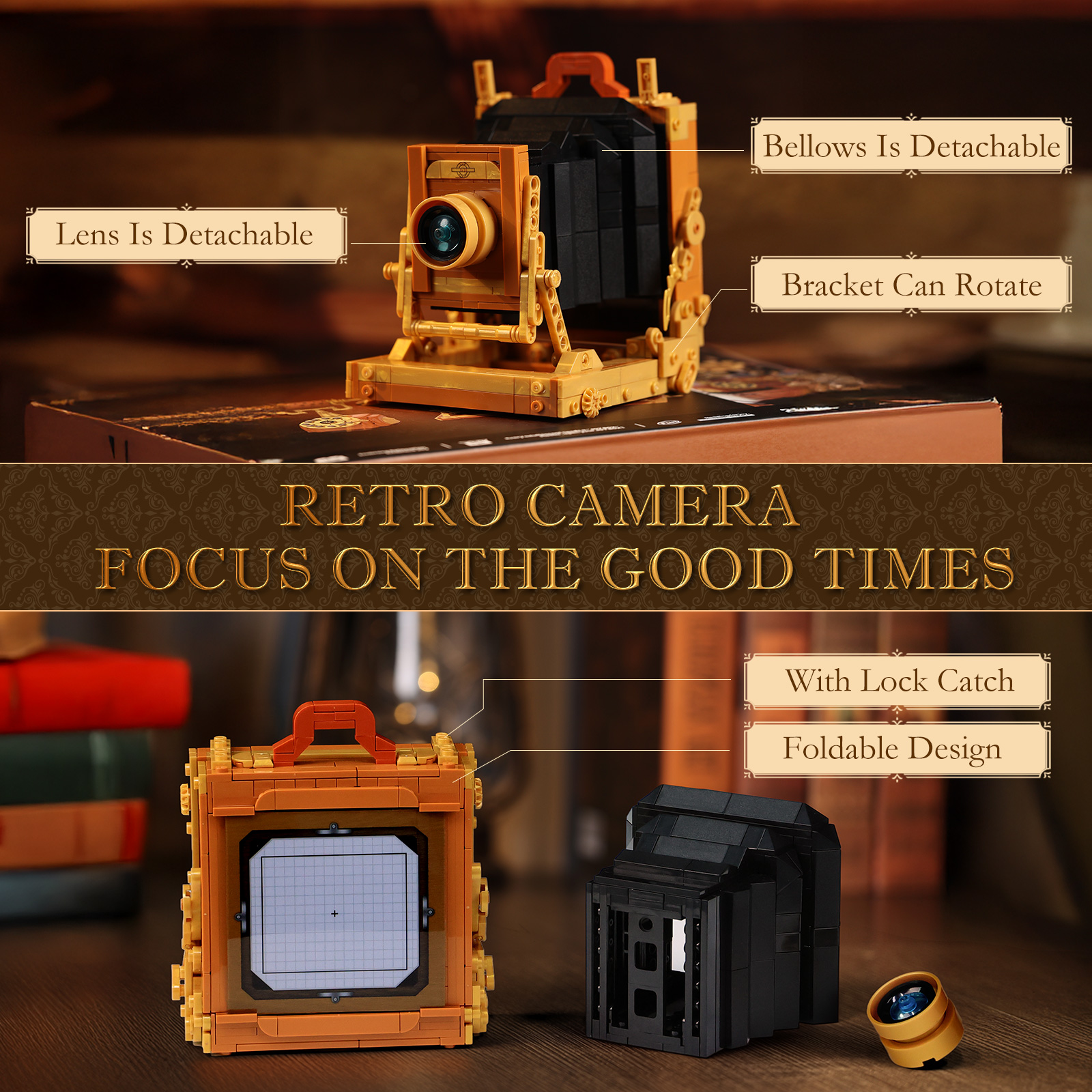 JMBricklayer 20039 3 in 1 Retro Bauset - YWOBB