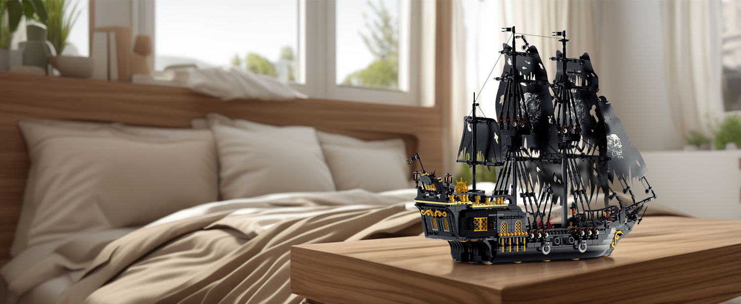 JMBricklayer 40002 Classic Black Pearl Pirate Ship - YWOBB