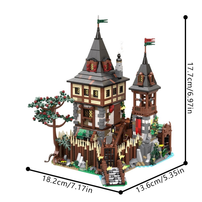 GOBRICKS MOC 222719 Bear Lord`s Castle - YWOBB