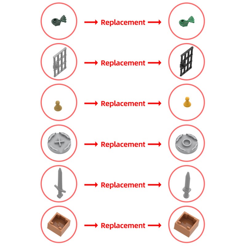 GOBRICKS MOC 222719 Bear Lord`s Castle - YWOBB