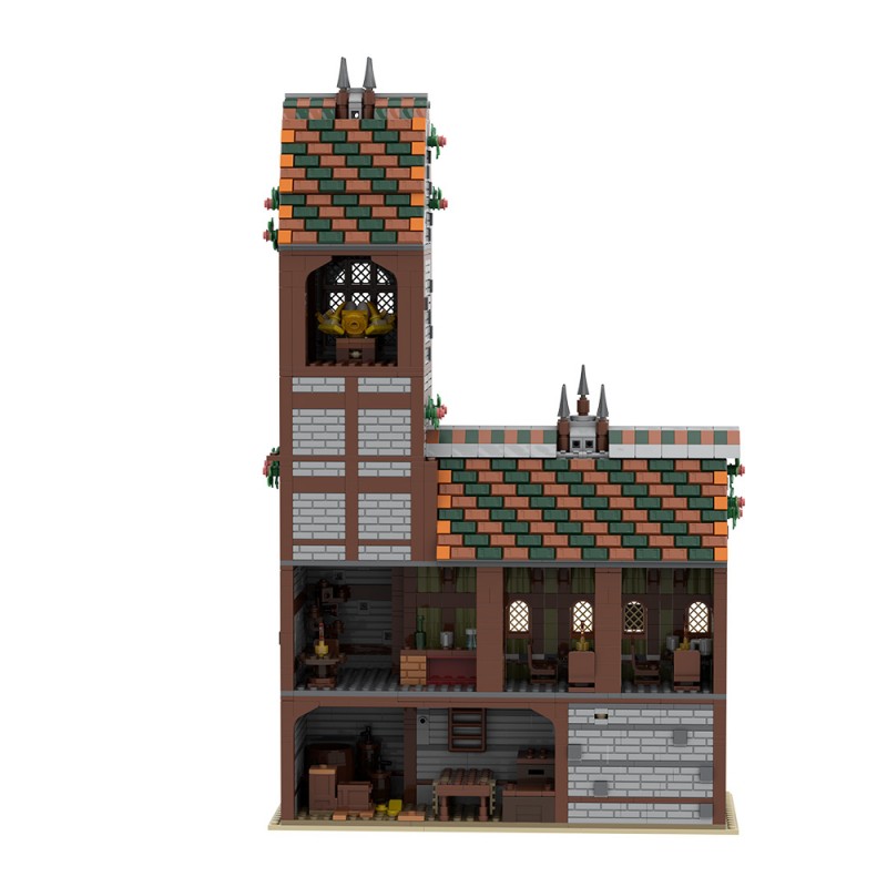 GOBRICKS MOC A2397 Fantasy Tavern - YWOBB