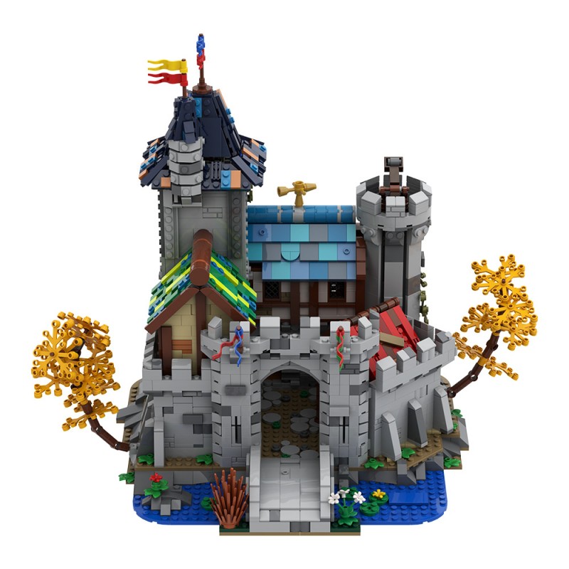 GOBRICKS MOC A2396 Fantasy Castle - YWOBB