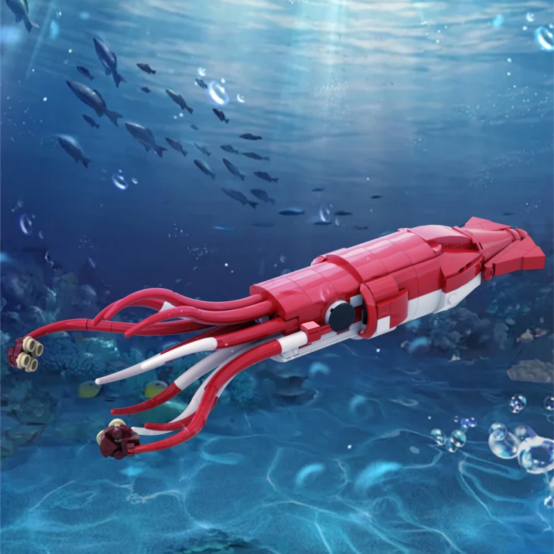 GOBRICKS MOC 222644 Giant Squid  Architeuthis dux - YWOBB
