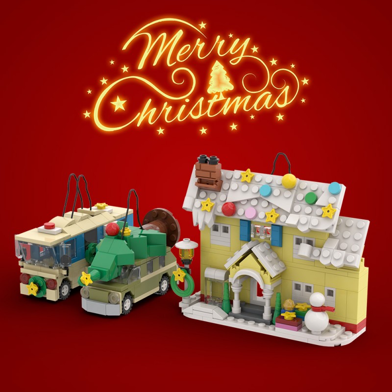 GOBRICKS MOC S0057 National Lampoon's Christmas Vacation - YWOBB