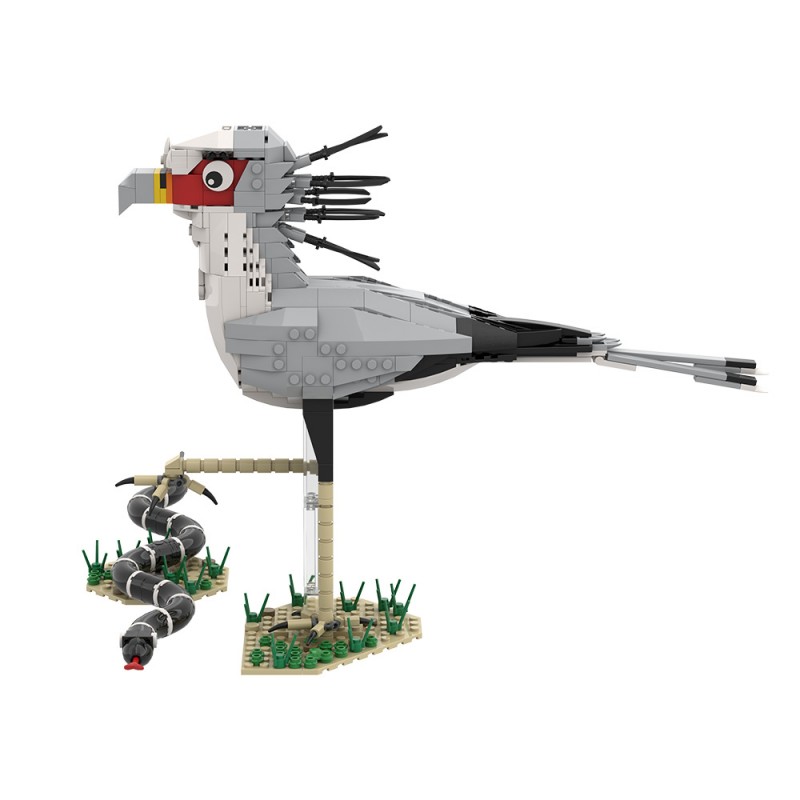 GOBRICKS MOC A2398 Secretary Bird - YWOBB