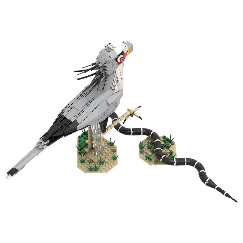 GOBRICKS MOC A2398 Secretary Bird - YWOBB