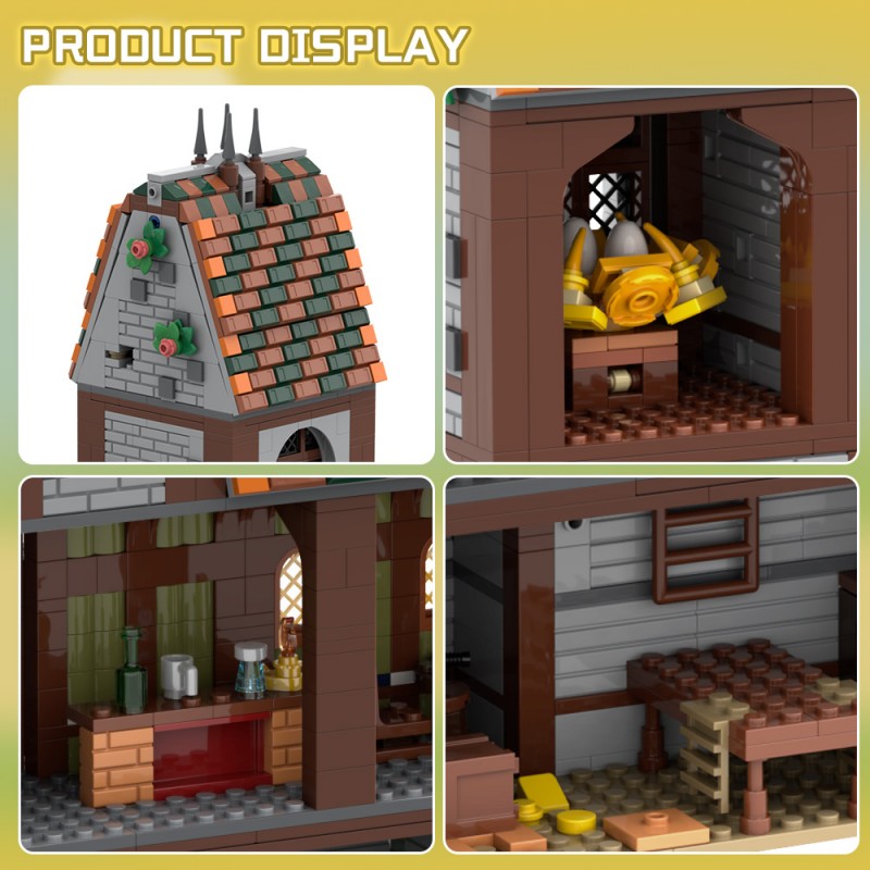 GOBRICKS MOC A2397 Fantasy Tavern - YWOBB