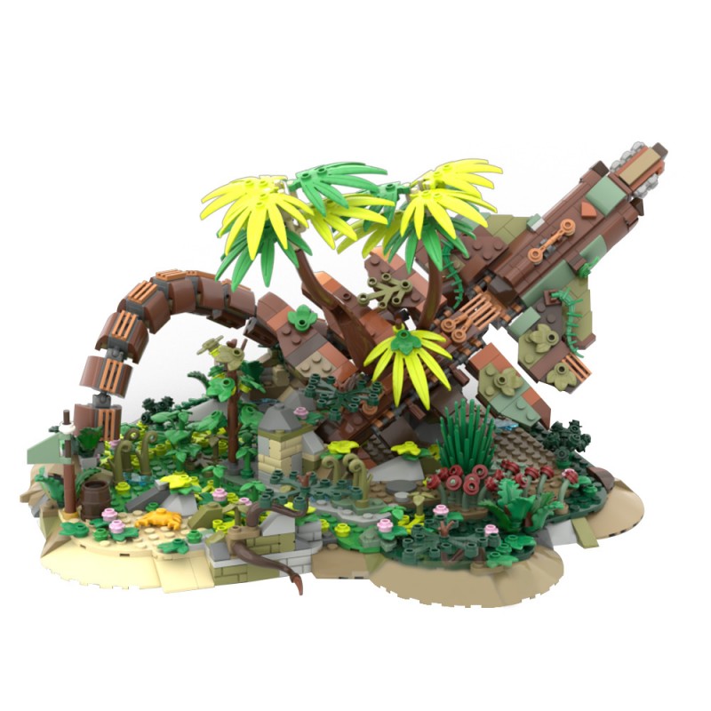 GOBRICKS MOC 222707 Ruin of Horus from Horizon - YWOBB