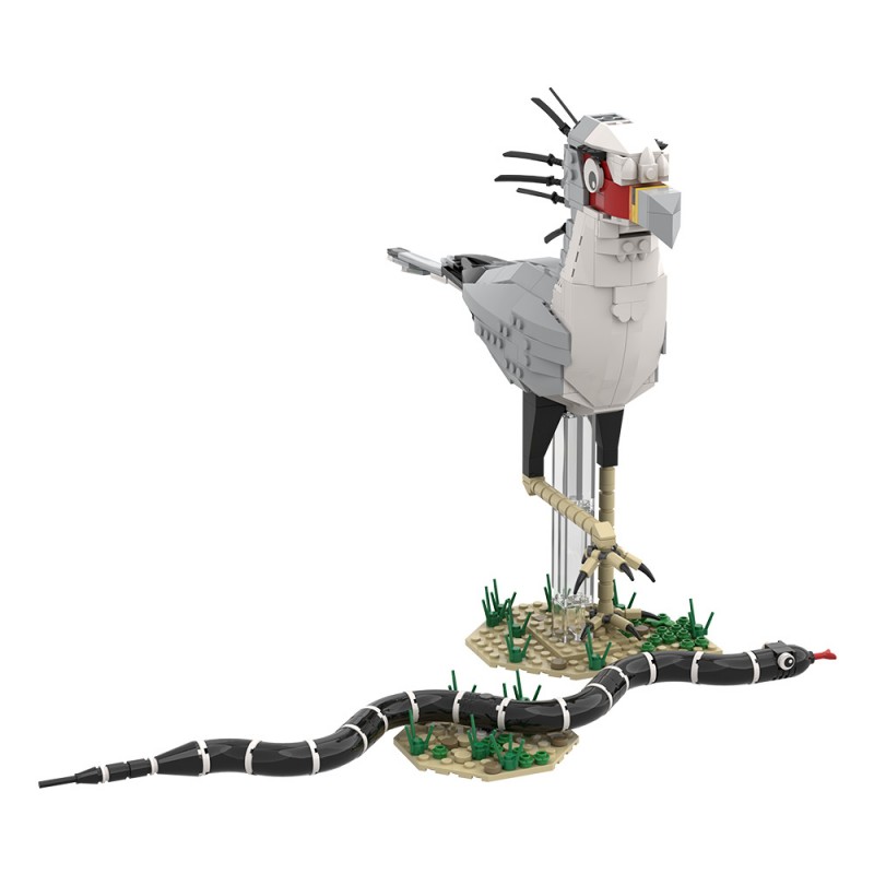 GOBRICKS MOC A2398 Secretary Bird - YWOBB