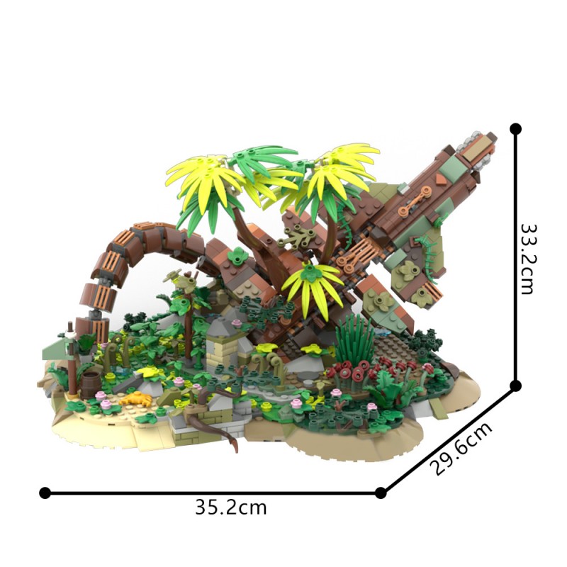GOBRICKS MOC 222707 Ruin of Horus from Horizon - YWOBB