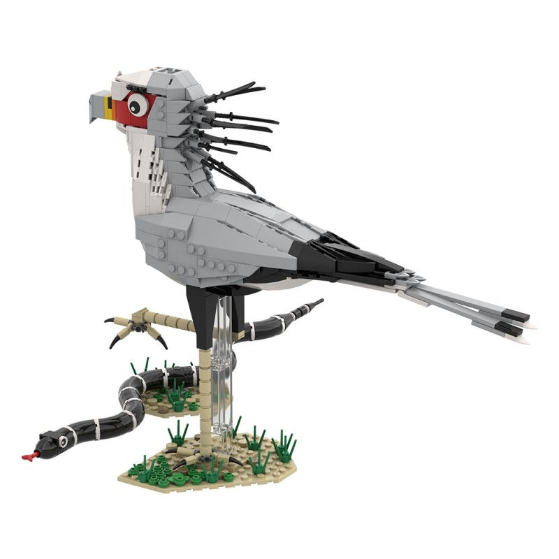 GOBRICKS MOC A2398 Secretary Bird - YWOBB
