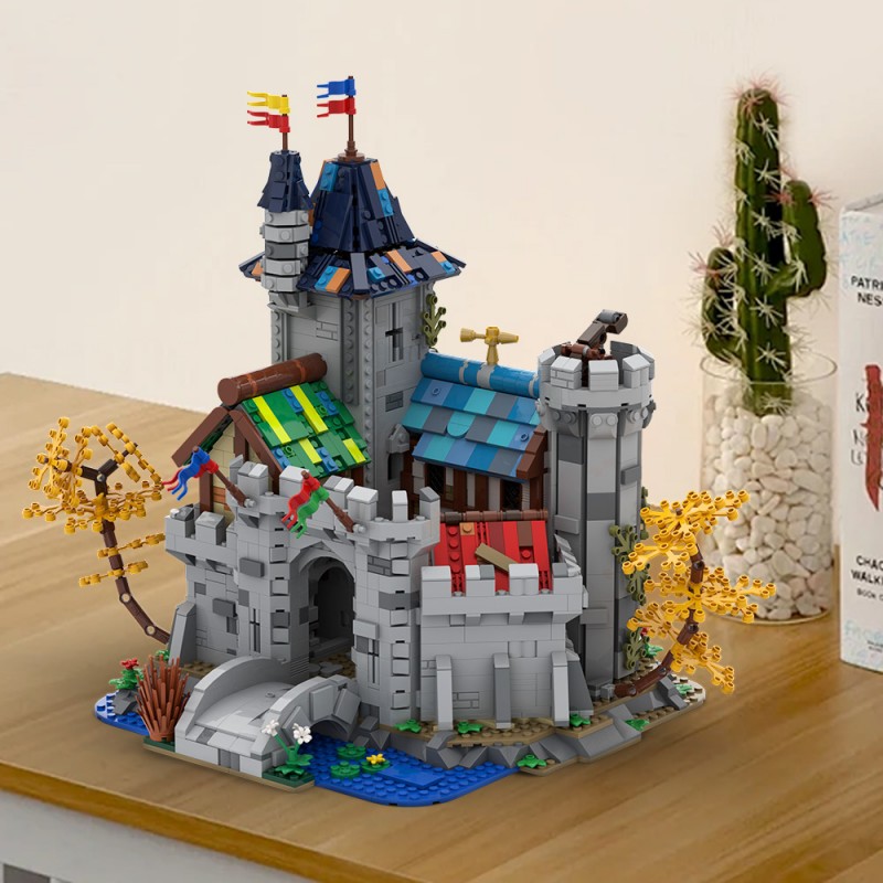 GOBRICKS MOC A2396 Fantasy Castle - YWOBB