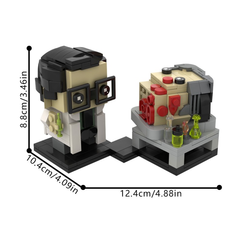 GOBRICKS MOC 44721 Re-Animator Brickheadz - YWOBB