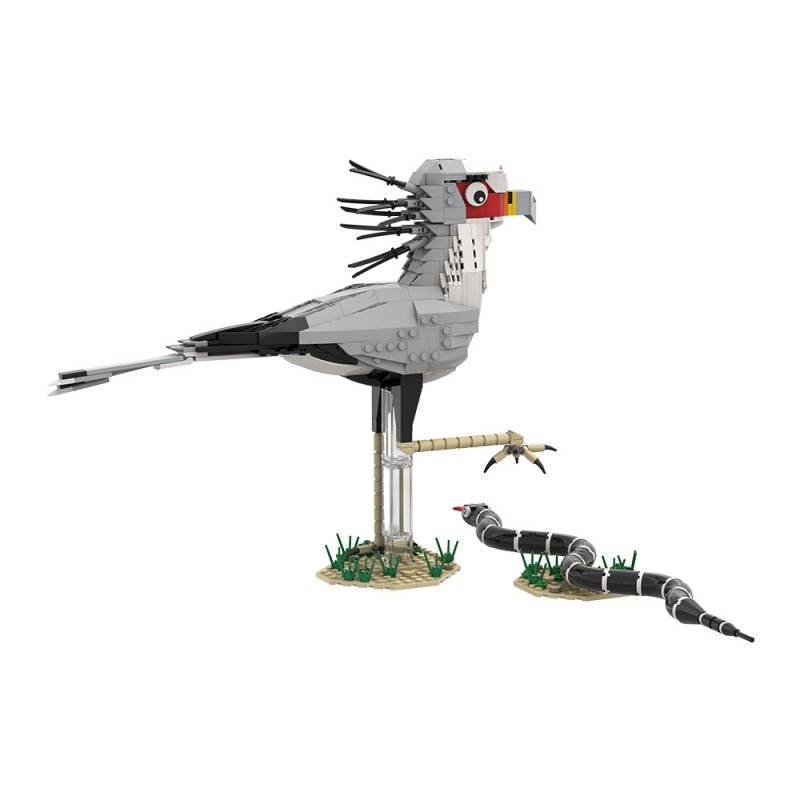 GOBRICKS MOC A2398 Secretary Bird - YWOBB
