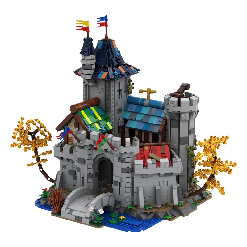 GOBRICKS MOC A2396 Fantasy Castle - YWOBB