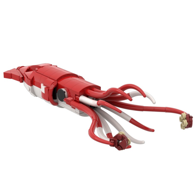 GOBRICKS MOC 222644 Giant Squid  Architeuthis dux - YWOBB
