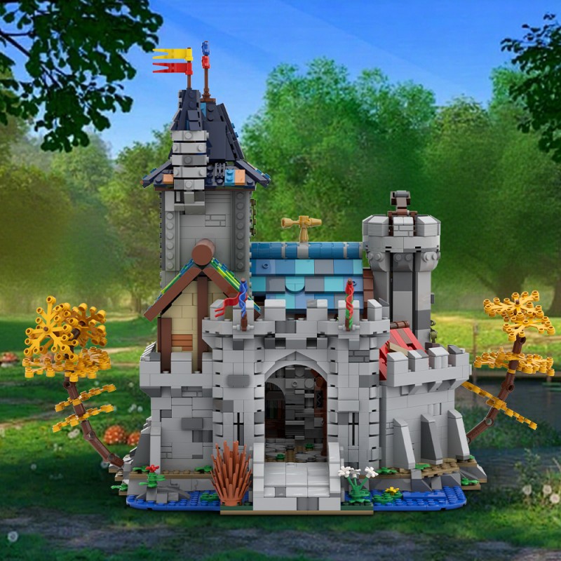 GOBRICKS MOC A2396 Fantasy Castle - YWOBB
