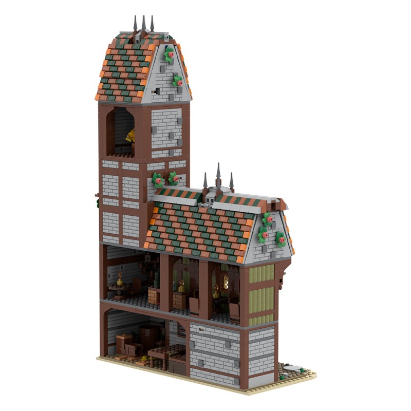 GOBRICKS MOC A2397 Fantasy Tavern - YWOBB