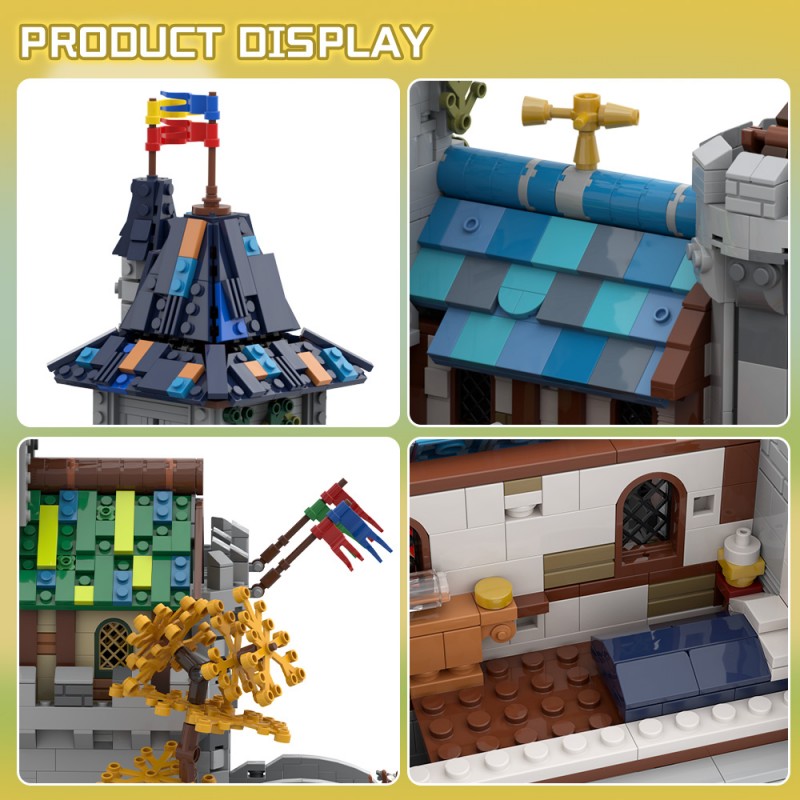 GOBRICKS MOC A2396 Fantasy Castle - YWOBB