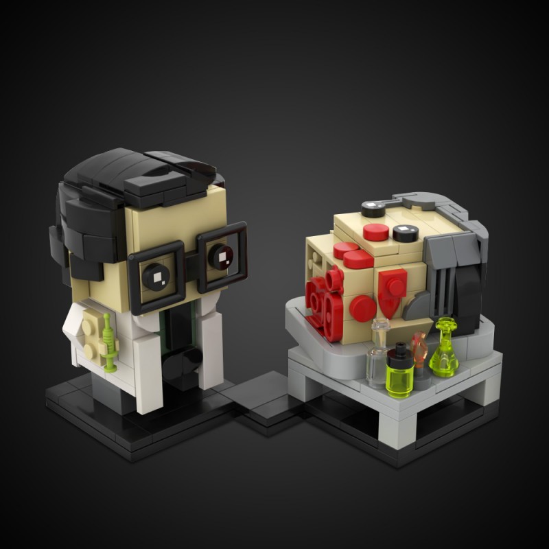 GOBRICKS MOC 44721 Re-Animator Brickheadz - YWOBB