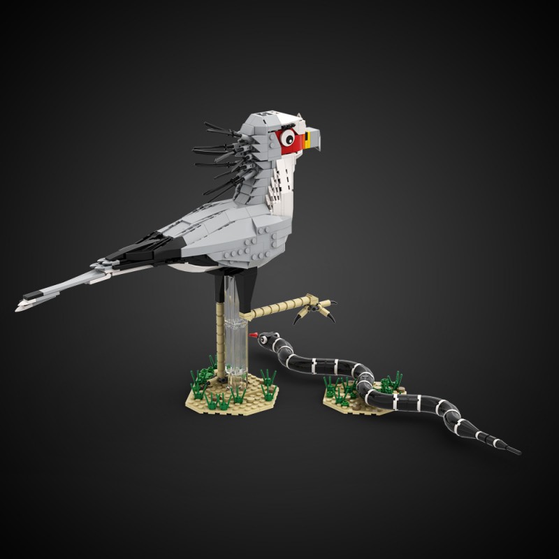 GOBRICKS MOC A2398 Secretary Bird - YWOBB