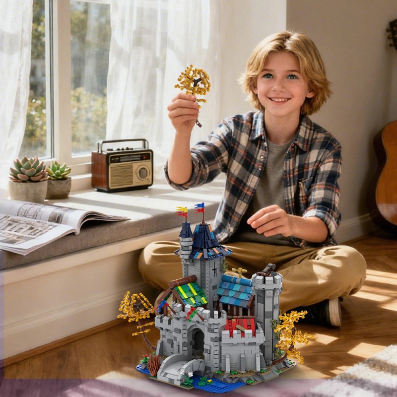 GOBRICKS MOC A2396 Fantasy Castle - YWOBB