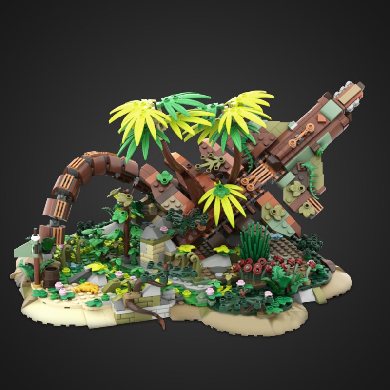 GOBRICKS MOC 222707 Ruin of Horus from Horizon - YWOBB