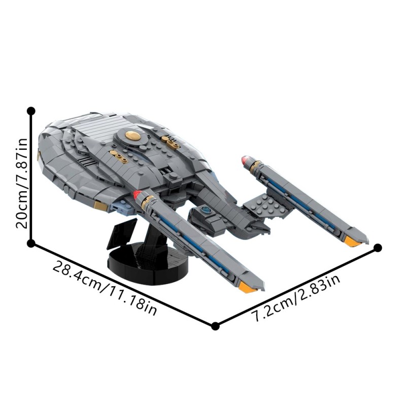 GOBRICKS MOC 226249 Enterprise (NX-01) Midi Scale — Star Trek: Enterprise - YWOBB