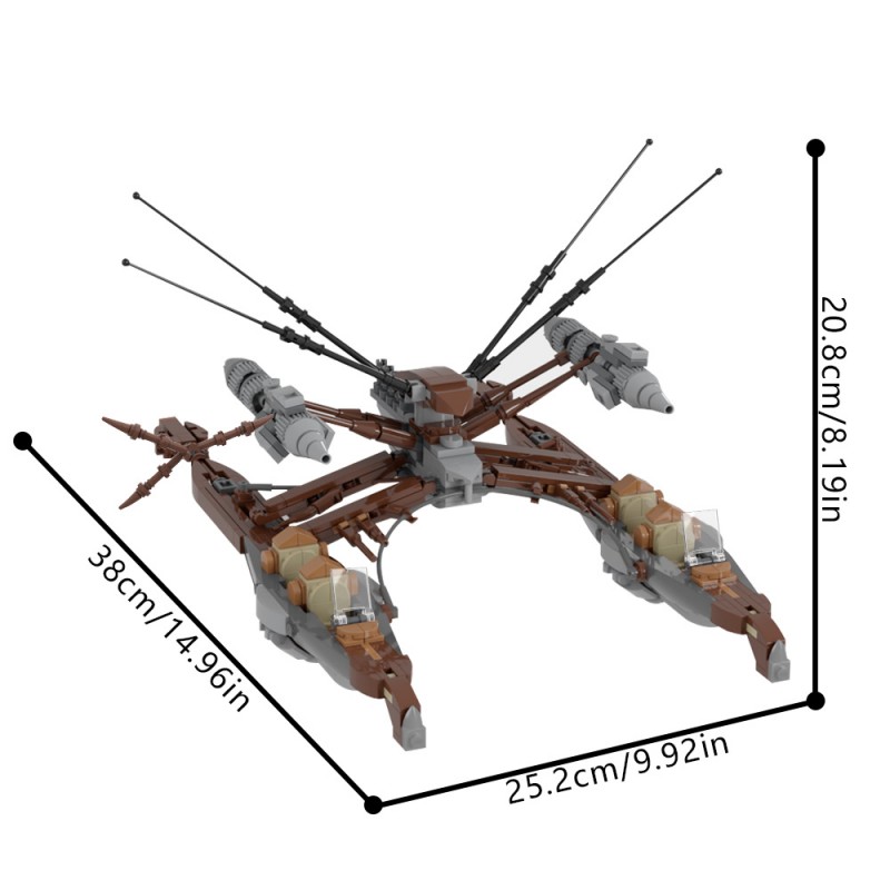 GOBRICKS MOC 231167 Wookie Catamaran - YWOBB