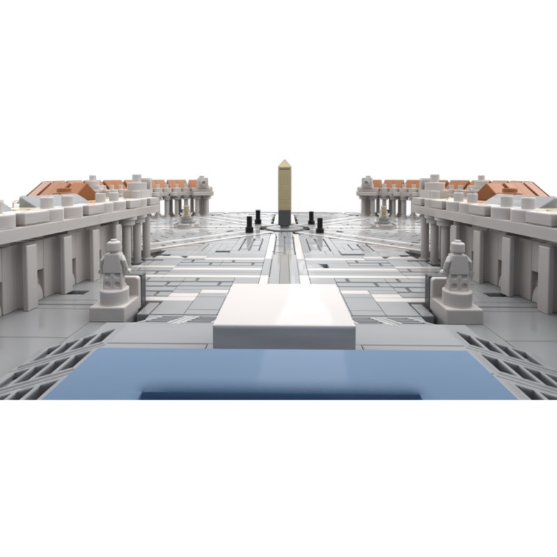 GOBRICKS MOC 231165 Saint Peter's Square 1:800 - YWOBB