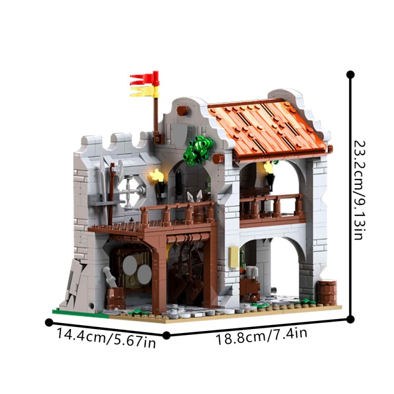 GOBRICKS MOC 212374 Archer's Rest Castle Series No. 1 - YWOBB