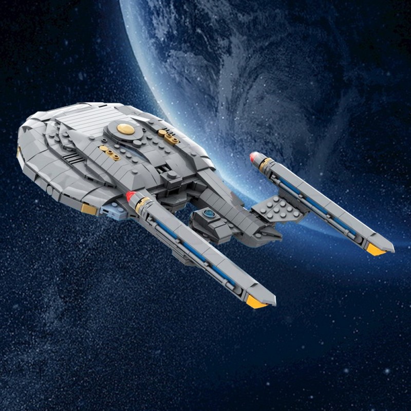 GOBRICKS MOC 226249 Enterprise (NX-01) Midi Scale — Star Trek: Enterprise - YWOBB