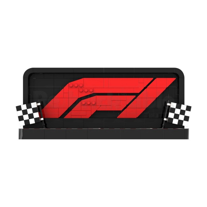 GOBRICKS MOC 227666 Brick-Built F1 Logo Perfect for the F1 Collectible Race Cars - YWOBB
